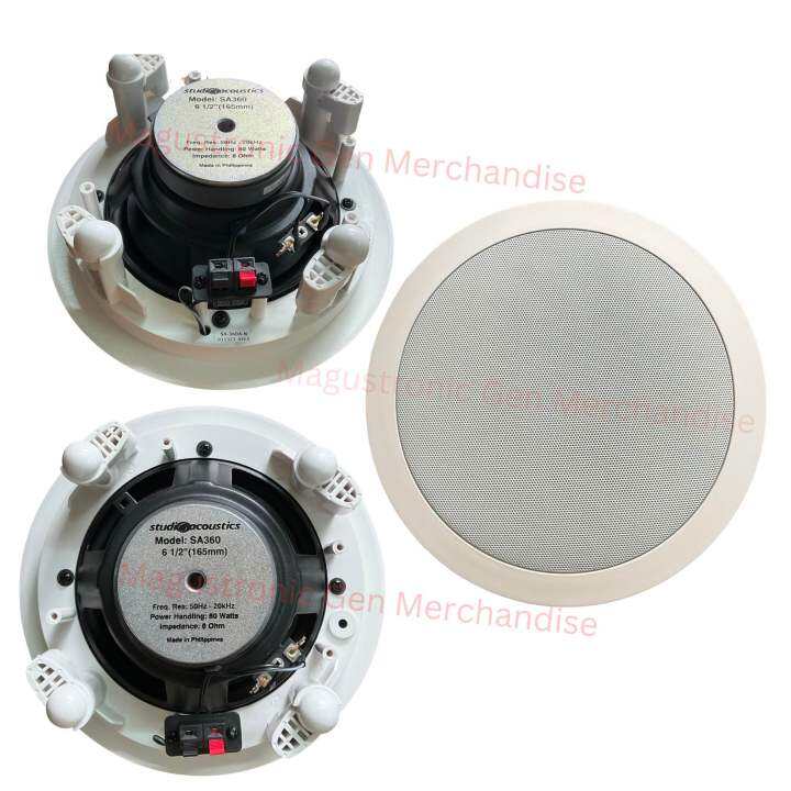 STUDIO ACOUSTIC SA360A 6.5” 80W 2WAY INWALL INCEILING SPEAKER