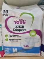 Youli adult diapers tape 10 ชิ้น ผ้าอ้อมผู้ใหญ่