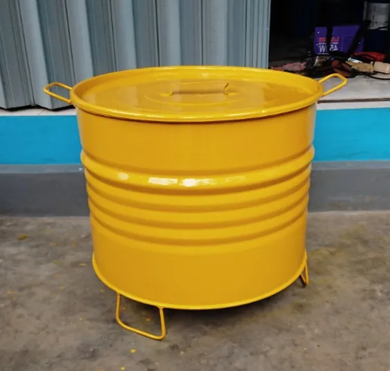 Drum Sampah Besitong Sampah Besi Kapasitas 100l T 48cm L58cm Lazada Indonesia 0610