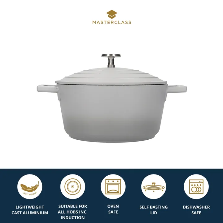 MasterClass Lightweight Cast Aluminium Casserole Dish (Cooking Pot