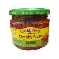 OldElpaso Chunk Salsa Dip 312g.ซอสซัลซ่าเผ็ดน้อย 312กรัม .