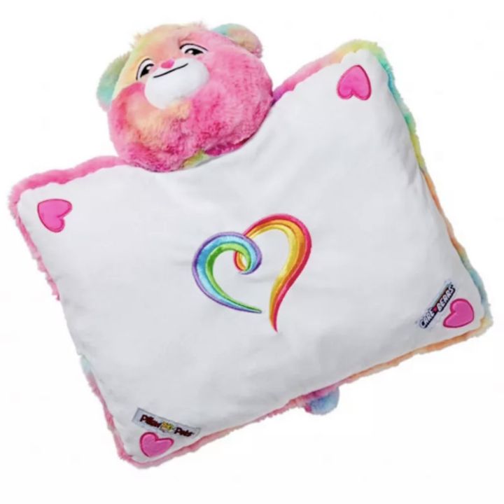 usa-หมอน-ตุ๊กตาแคร์แบร์-carebears-แบรนด์ดังจากอเมริกา-pillowpets-togetherness-bear-สินค้าใหม่ล่าสุดของแท้