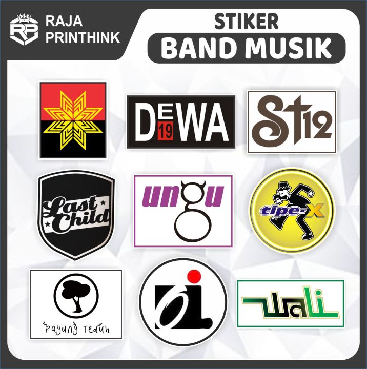 Sticker Stiker Logo Band Baladewa Dewa 19 ST12 Last Child Ungu Tipe+X ...