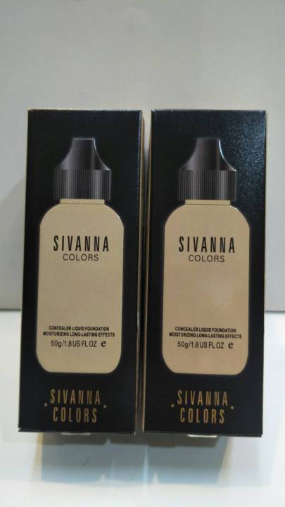 รองพื้นสิวันนา-ขวดนม-1ขวด-50g-sivana-color-concealer-liquid-foundation-รองพื้นเนื้อบางเบาดูจใยไหม-ปกปิดได้เนียนเรียบ-เรียนสนิท-ปรับสีผิวให้กระจ่างใส-ควบคุมความมัน-ผิวหน้าเนียนกระจ่างใสทันทีที่ทา-หน้าผ