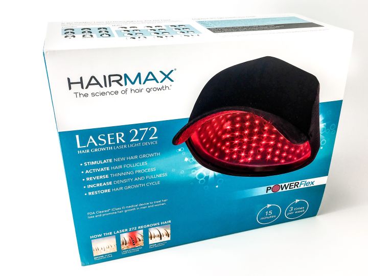 hairmax-powerflex-หมวกใบโปรด-272-หัวเลเซอร์พร้อมแบตเตอรี่พกพา