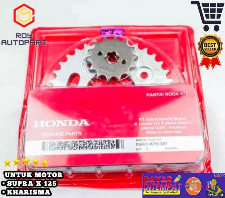 Gear Set Honda Supra X 125 Gear Gir Rante Rantai Set Komplit Karisma
