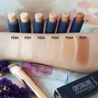 [ส่งฟรี] รองพื้นแท่ง กิฟCrystalline Foundation Stick  สูตรปกปิด กันน้ำ กันเหงื่อ FS34