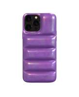 Urban Sophistication Puffer iPhone Case - Purple Glow