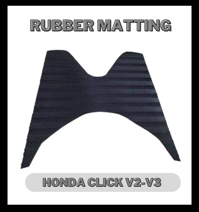 Rubber Matting for Honda Click v2v3 High Quality Makapal Solid Matting