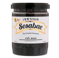 เซซาแบค ตาฮีนี งาดำอบบด Sesabac Tahini The Finest Crushed Roasted Black Sesame 250g