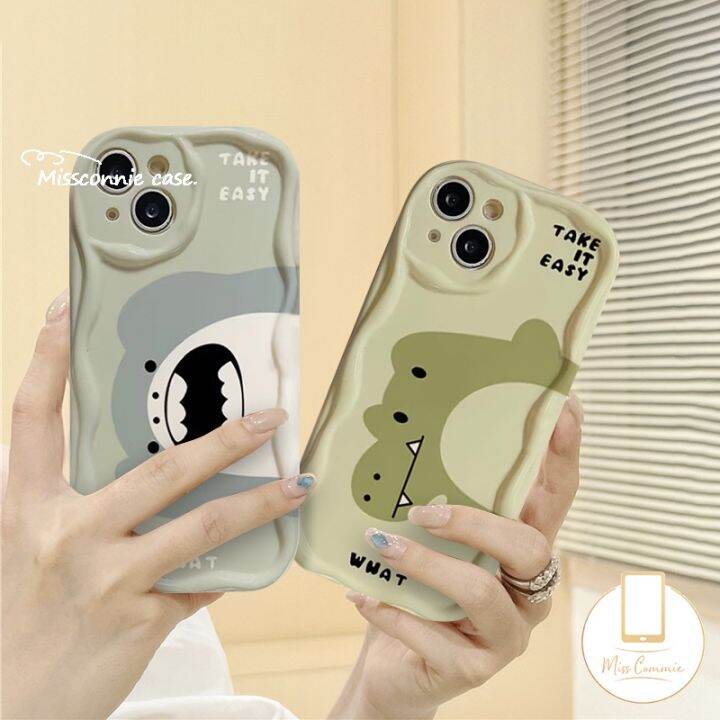 Missconnie Cartoon Crocodile Shark Couples Case For Redmi 12c 9a 9 10a