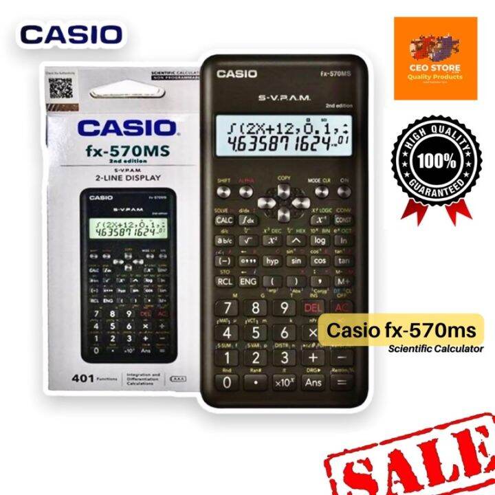 Casio FX 570MS 2nd Edition Scientific Calculator FX 570MS Lazada