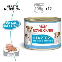 Royal Canin Starter Mother Babydog รอยัลคานิน อาหารเปียก 195กรัม 12 กระป๋อง สำหรับแม่สุนัข ตั้งท้อง และลูกสุนัข