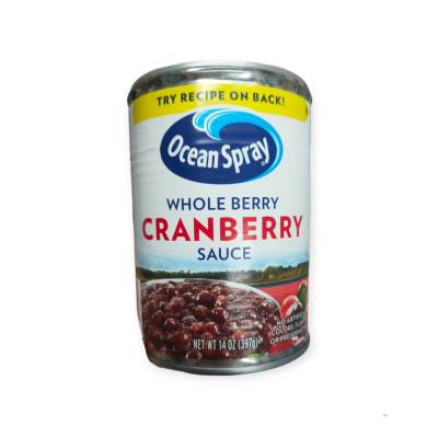 Ocean Spray Whole Berry Cranberry Sauce ซอสแครนเบอรี่ สำหรับจิ้มไก่งวง 397g.