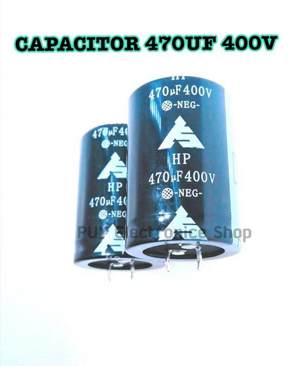 1ชิ้น CAPACITOR 470UF 400V คาปาชิเตอร์ 470UF 400V 105C - CAPACITOR ...
