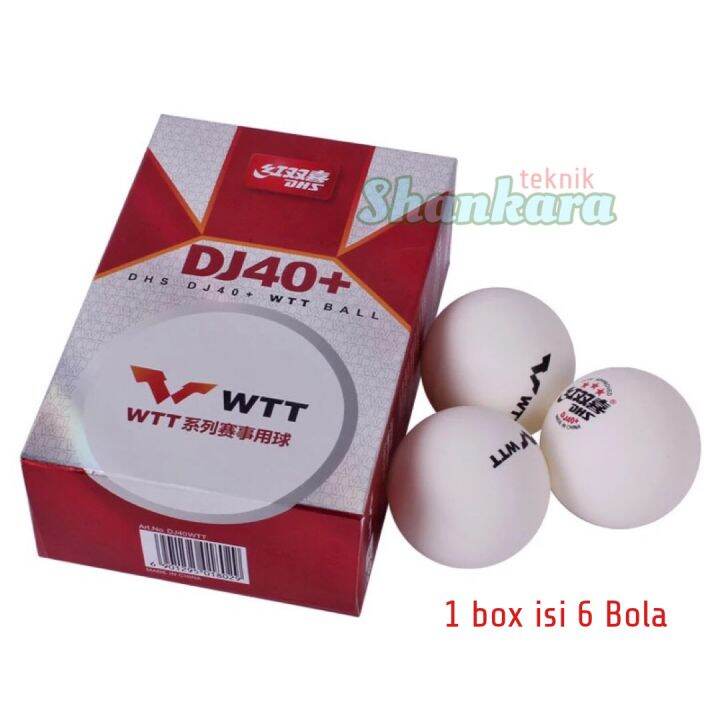 Bola Pingpong DHS WTT DJ40+ Original Bola Main Tenis Meja Ittf Bintang ...