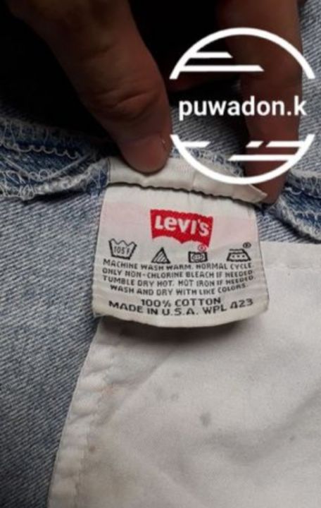 กางเกงยีนส์-levis-501-0115-ขนาดรอบเอว-34-นิ้ว-ความยาวกางเกง-32-นิ้ว-made-in-u-s-a-wpl-423-เนื้อผ้าคุณภาพดี-cotton-original