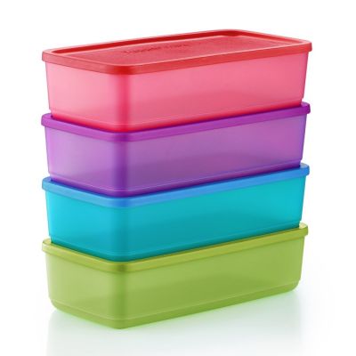 Tupperware So Fresh Rectangular 1.4L กล่องทัพเพอร์แวร์ แบบสี่เหลี่ยมผืนผ้า สามารถเก็บอาหารแช่เย็นได้ สีสันสวยงาม