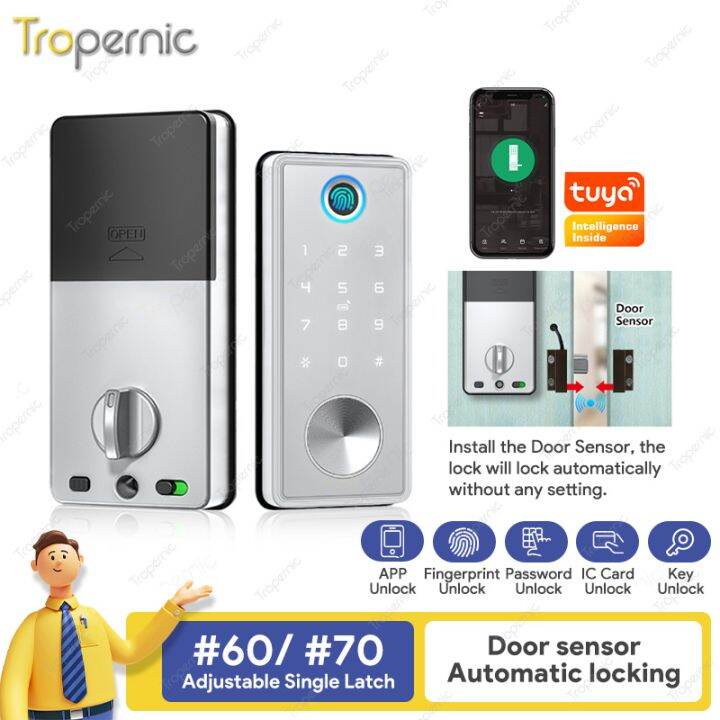 Smart Lock without Handle TTlock APP Biometric Fingerprint Unlock