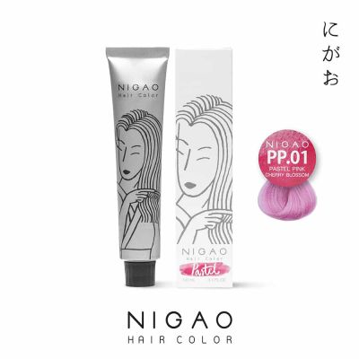 NIGAO สีผมนิกาโอะ สีพาสเทล PP.01 พิ้งค์ เชอร์รี่ บลอสซั่ม