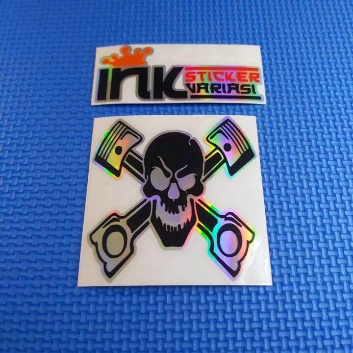 Sticker TENGKORAK PISTON Cutting Lazada Indonesia