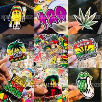 Stickers กัญชา /420 ☘️สติ๊กเกอร์PVCอย่างดีกันน้ำกันรอยสำหรับแปะวัสดุผิวเรียบบทั่วไป??