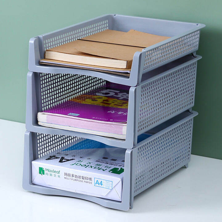 File Rack Desktop Office Material A4 Paper Storage Rack MultiLayer