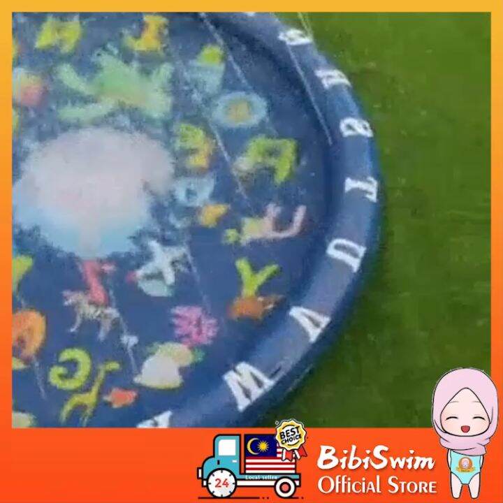 Kids Water Splash Fountain Mat Sprinkle Pad Inflatable Swimming Pool