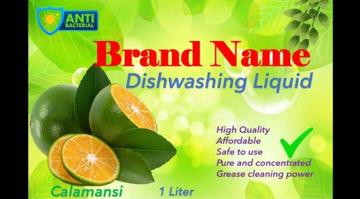 label of dishwashing liquid | Lazada PH