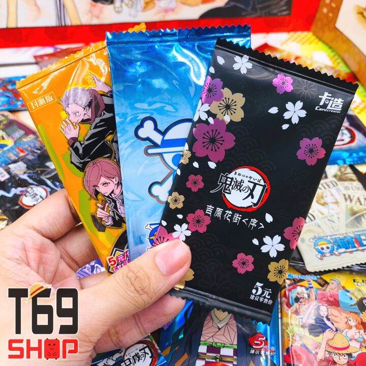Pack nhân phẩm, gói thẻ nhân phẩm Anime nhiều mẫu One Piece, Naruto,  Kimetsu no Yaiba, Jujutsu Kaisen , Jojo, Waifu [T69 Shop] 
