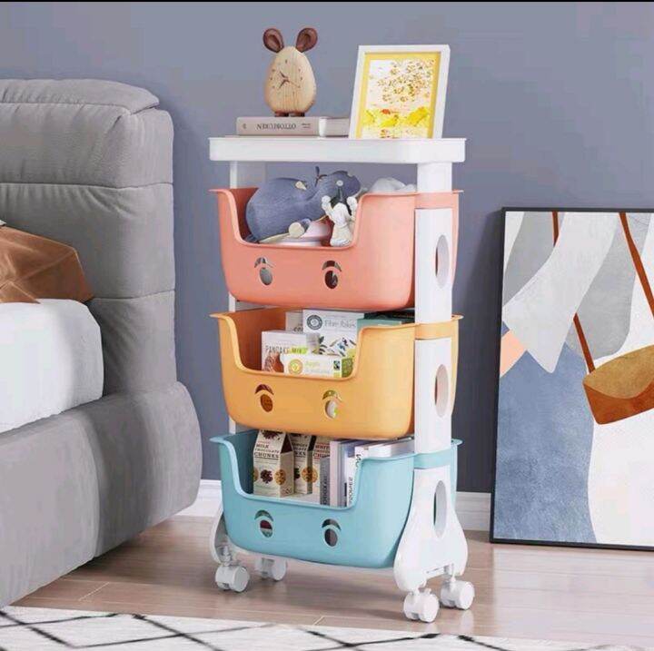 baby toy organizer rack with wheels Lazada PH