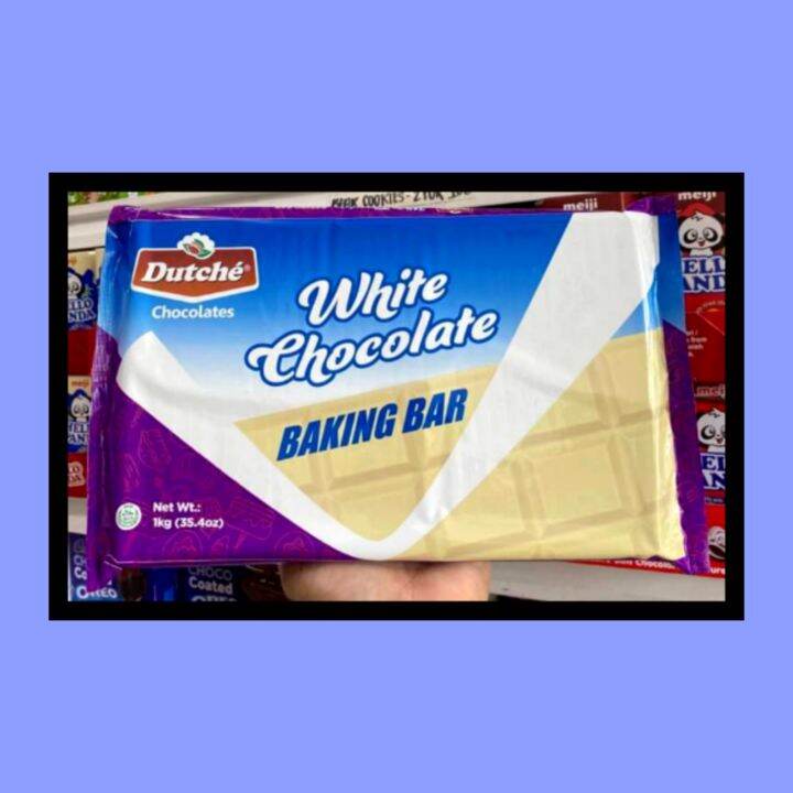 ORIGINAL DUTCHE WHITE CHOCOLATE BAKING BAR 1kg Lazada PH