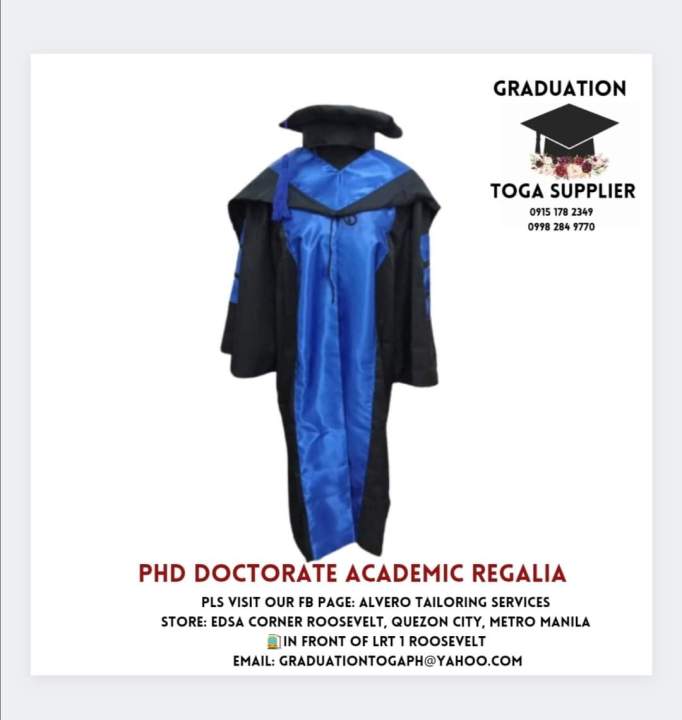 3 in 1 Doctorate Academic Regalia Graduation Toga set unisex | Lazada PH