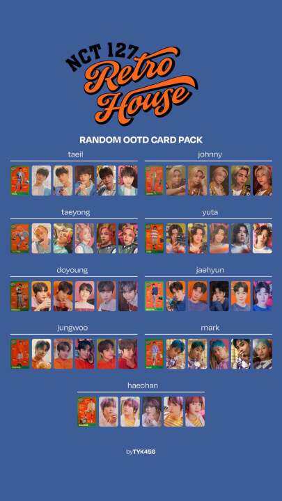 พร้อมส่ง-nct127-retro-house-random-ootd-card-pack