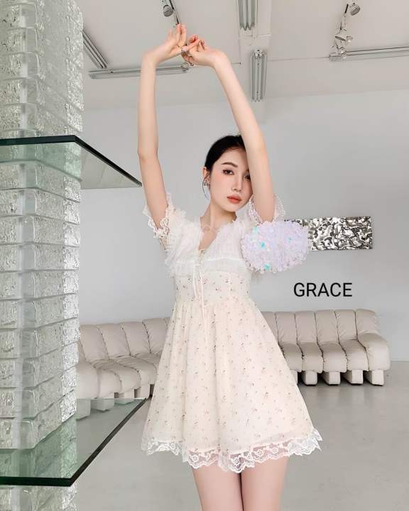 มินิเดรสสวยหวานป้ายgrace