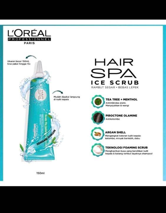 LOREAL Hair Spa Scalp ReBalancing Scrub 150ml loreal scalp loreal scrub loreal hairspa ketombe