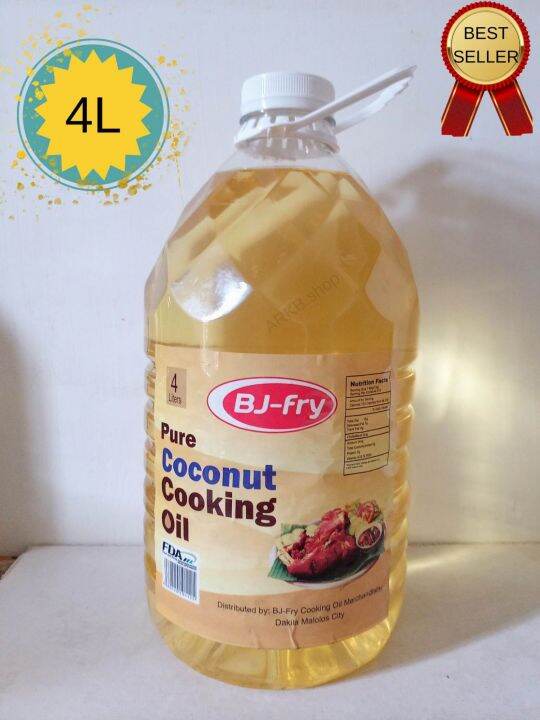 BJFry Pure Coconut Oil / Cooking Oil 4 liters Lazada PH