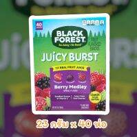 ?? Juicy Burst Berry Medley จูซี่ เบิรสต์ เบอร์รี่ เมดเลย์ (วุ้นเจลาตินสำเร็จรูปกลิ่นเบอร์รี่ต่างๆ) มี 40 ห่อเล็ก