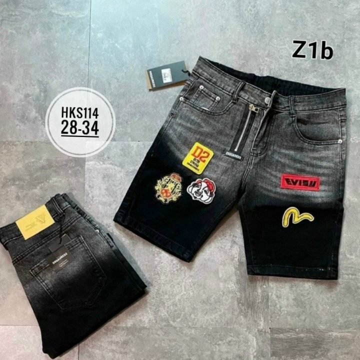 Quần jean lửng nam thêu LOGO ÔNG ĐỊA EVISU HOTTREND.đủ size 28 đến ...