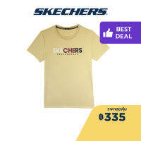 Skechers สเก็ตเชอร์ส เสื้อยืดแขนสั้นผู้หญิง เสื้อกีฬา Women Performance Running Short Sleeve Tee - SP22Q4W363-008D