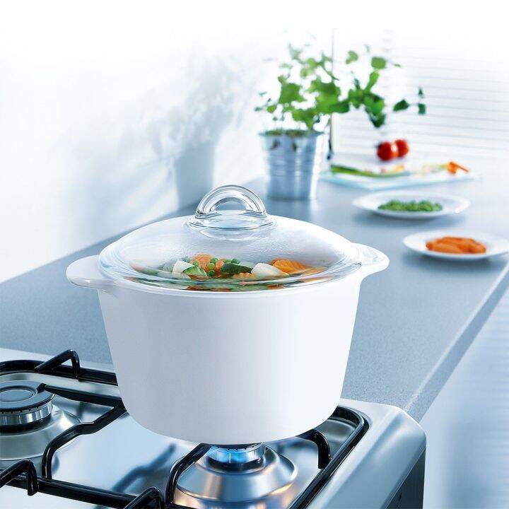 New Luminarc 3L Vitro Cooking Direct to fire gas or stove microwave oven safe Tempered glass No