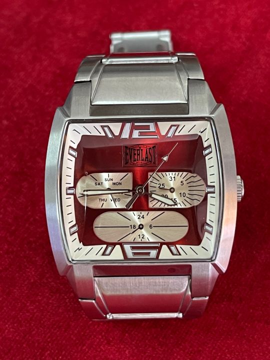 everlast-quartz-ตัวเรือนสแตนเลส-นาฬิกาผู้ชาย-นาฬิกามือสองของแท้