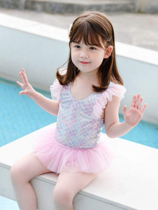 Children's Swimsuit Baby Girl Hot Spring Cute Girl Princess Swimsuit ...