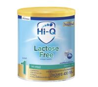 Hi-Q ไฮคิว แลคโตสฟรี อาหารทารกสูตรปราศจากน้ำตาลแลคโตส อายุตั้งแต่แรกเกิดถึง 1 ปี ขนาด 400 กรัม (1กระป๋อง)