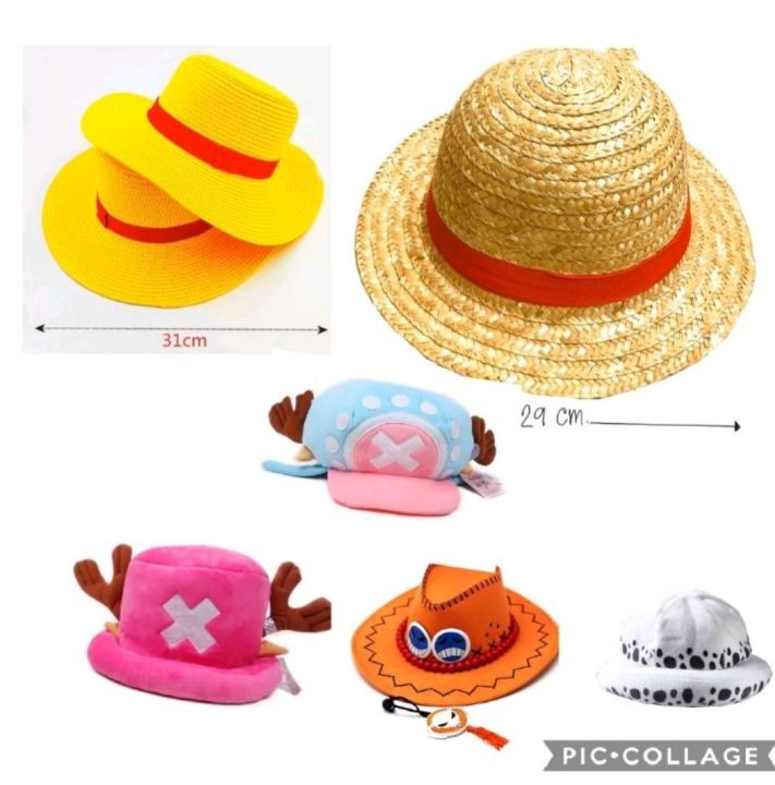 หมวกฟางลูฟี่-หมวกเอส-ช็อปเปอร์-ลอว์-จากเรื่องวันพีช-สินค้าพร้อมส่ง