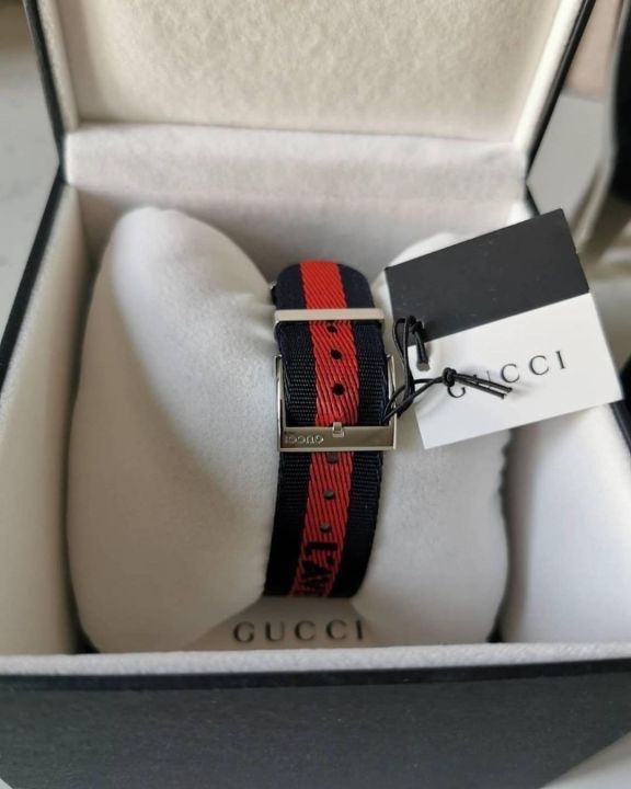 นาฬิกาข้อมือ-gucci-g-timeless-watch-น้ำเงิน-แดง-ขนาด-38mm-รับประกันของแท้-100