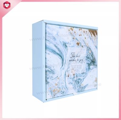 HappyLife Gift Box กล่องของขวัญ กล่องของชำร่วย กล่องผ้าขนหนู กล่องเครื่องเขียน กล่องพับได้ ประกอบง่าย กล่องของขวัญราคาประหยัด ขนาด  มี 2 แบบ