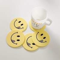 ??Knotted coaster (smile)?? ที่รองแก้วซิลิโคน Café knotted