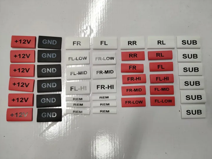 car audio speaker rca cable marking heat shrinkable tube highquality Lazada