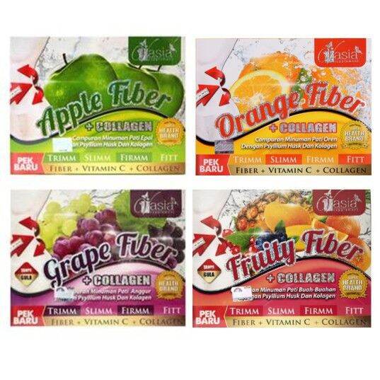 VASIA APPLE FIBER/ ORANGE FIBER/ FRUITY FIBER/ GRAPE FIBER Lazada